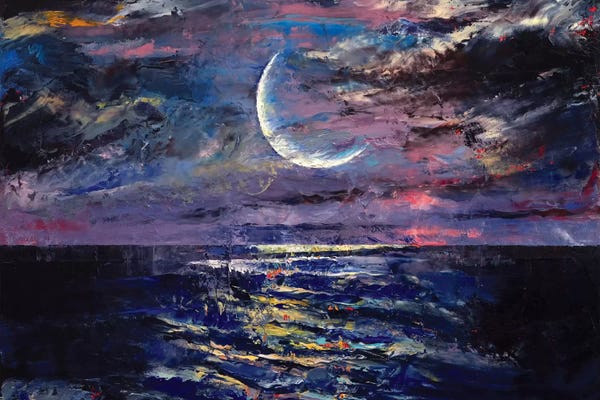 Night Sky: Moon by Michael Creese