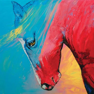 Painted Horse by Michael Creese framed wall art