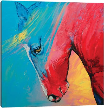 Painted Horse Canvas Art Print - Michael Creese