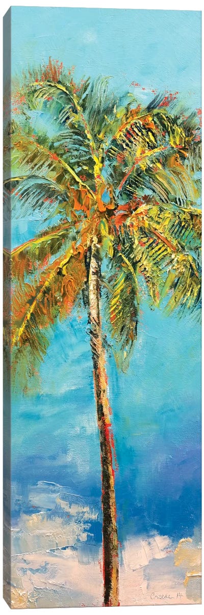 Palm Tree Canvas Art Print - Nature Close-Up Art