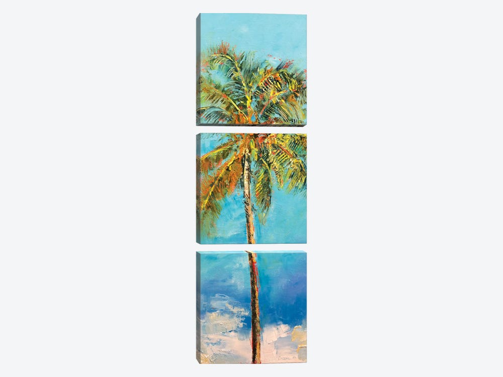Palm Tree by Michael Creese 3-piece Canvas Art