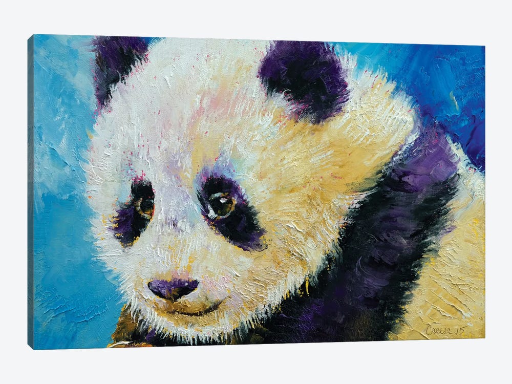 Panda Cub by Michael Creese 1-piece Canvas Print