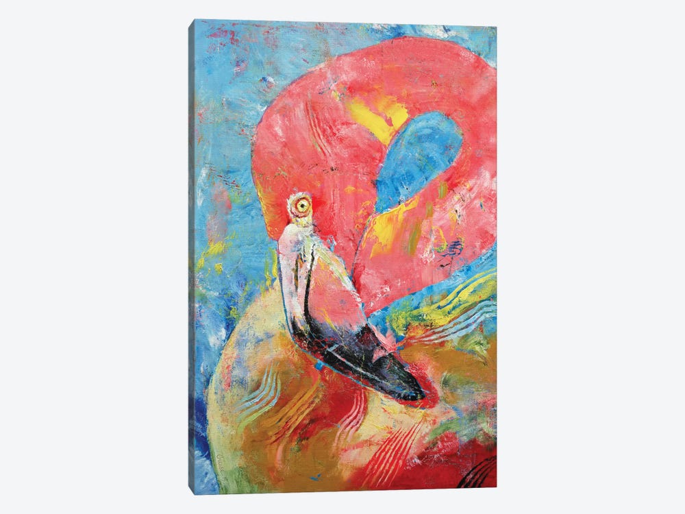 Pink Flamingo by Michael Creese 1-piece Art Print