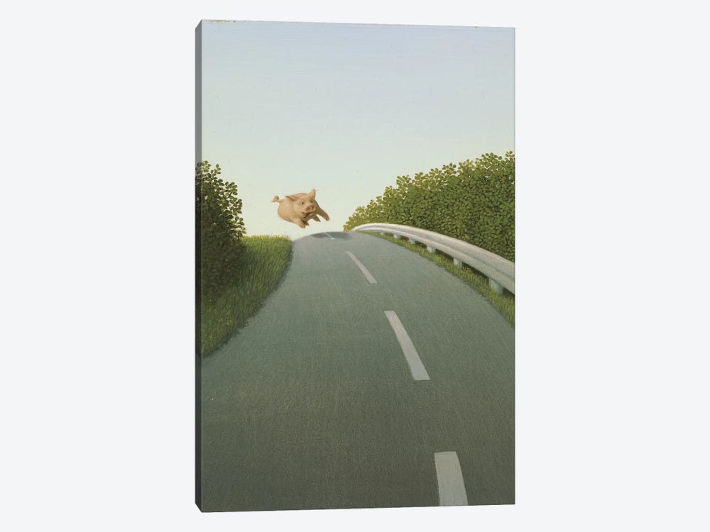 Highway Pig by Michael Sowa 1-piece Canvas Wall Art