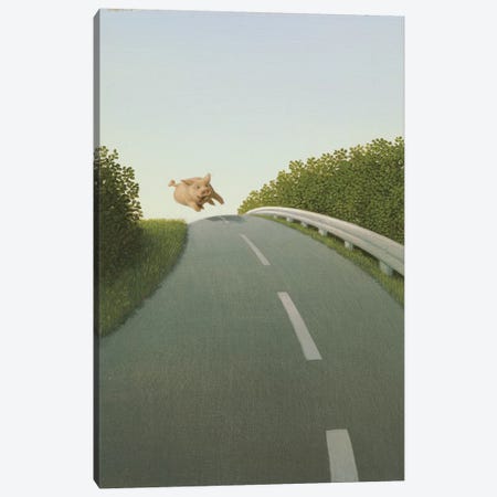 Highway Pig Canvas Print #MCS13} by Michael Sowa Canvas Artwork