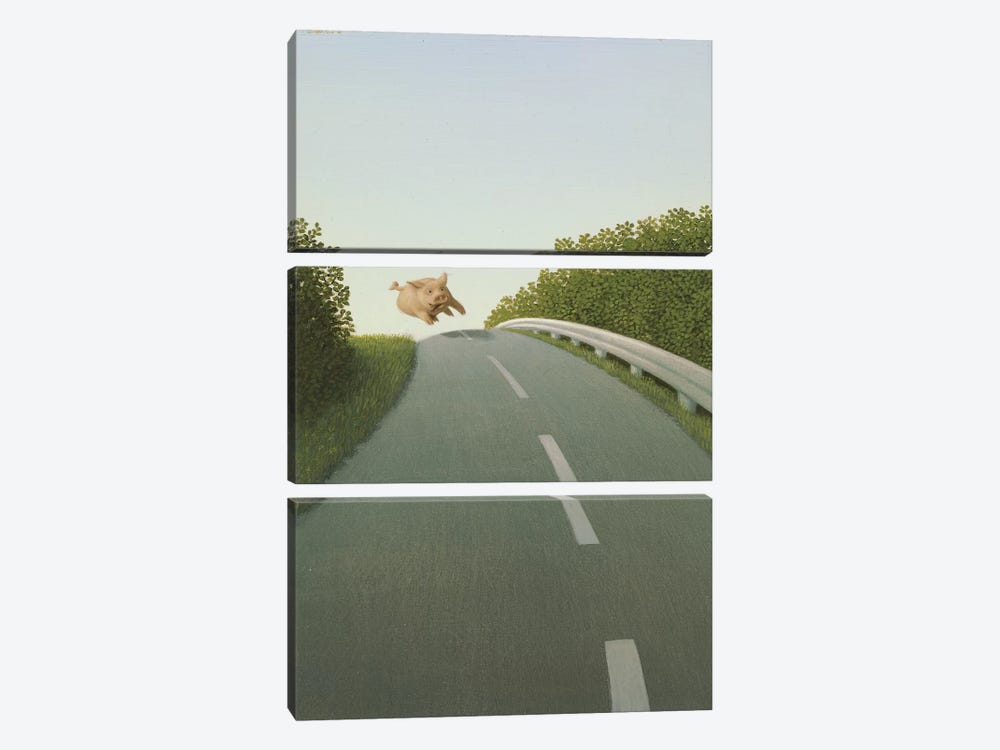 Highway Pig by Michael Sowa 3-piece Canvas Wall Art