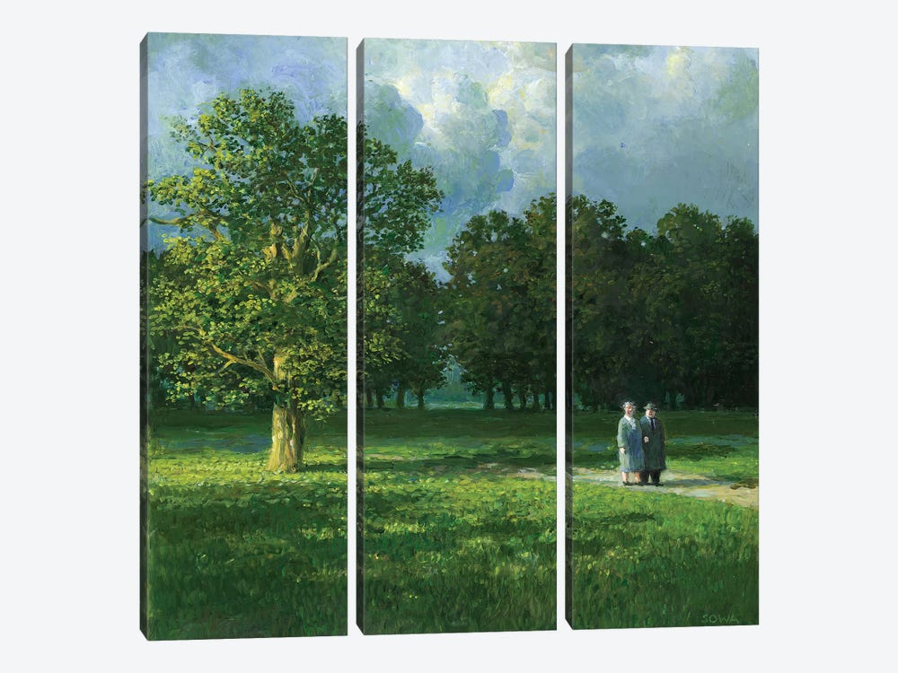Is Something There by Michael Sowa 3-piece Canvas Art Print