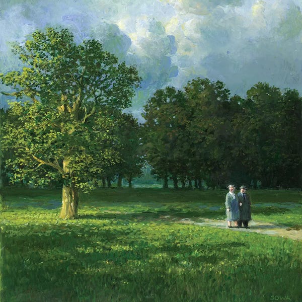 Detailed Oil Painters: Is Something There by Michael Sowa