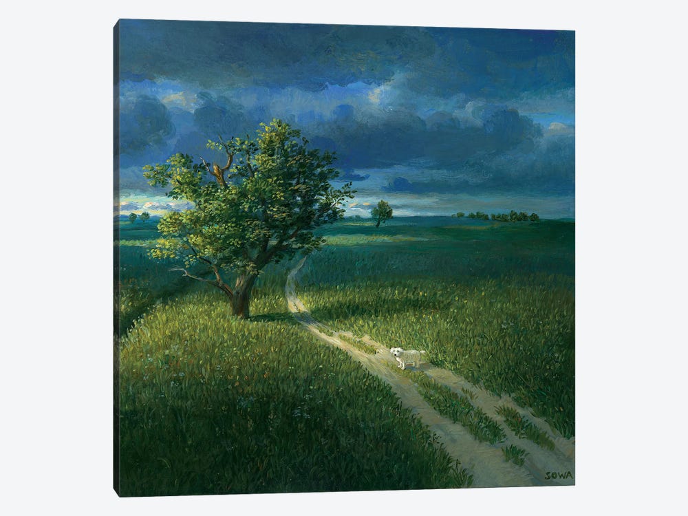 Lonely by Michael Sowa 1-piece Canvas Print