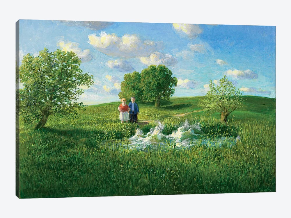Restless Pond by Michael Sowa 1-piece Canvas Wall Art