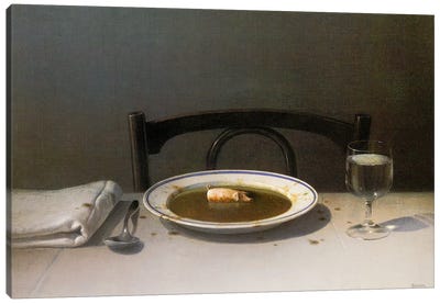 Soup Pig Canvas Art Print - Food & Drink Still Life
