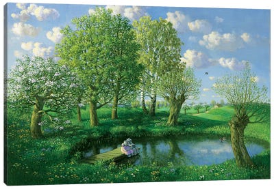 Spring (Otto's Eleven) Canvas Art Print - Michael Sowa