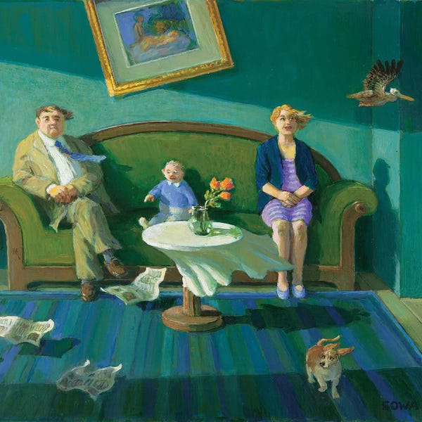 Detailed Oil Painters: Stormy Weather by Michael Sowa