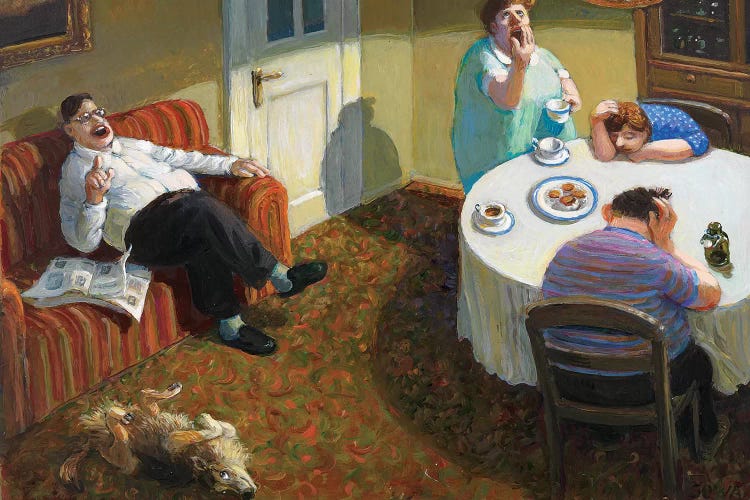 The Talk by Michael Sowa wall art