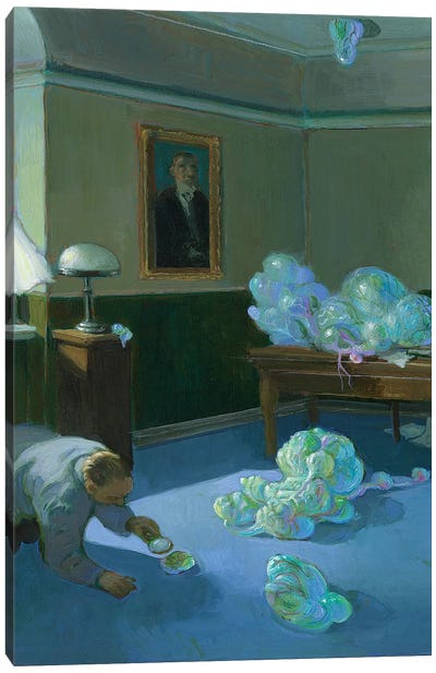 The Unsolved Cases of the FBI Canvas Art Print - Michael Sowa