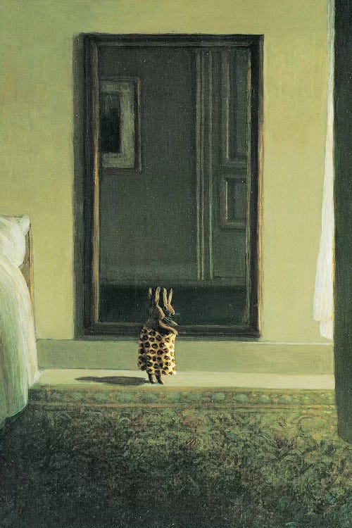 Tiger Rabbit by Michael Sowa wall art