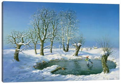 Winter (Otto's Eleven) Canvas Art Print - Michael Sowa