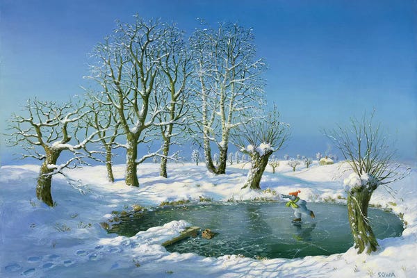 Detailed Oil Painters: Winter (Otto's Eleven) by Michael Sowa