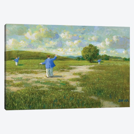 Before The Internet Canvas Print #MCS48} by Michael Sowa Canvas Print