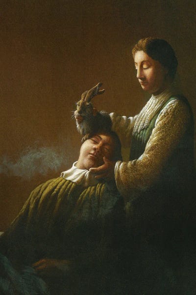 Rabbits: Flash Relaxation After Waltraud Birnbach-Wumme by Michael Sowa