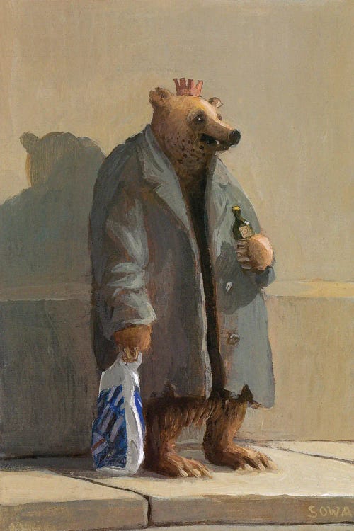 Greetings From The Capital by Michael Sowa wall art