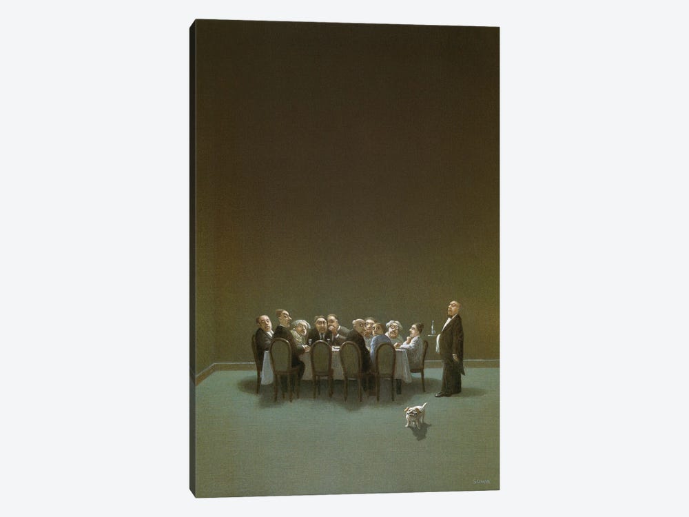 Late Guest by Michael Sowa 1-piece Canvas Wall Art