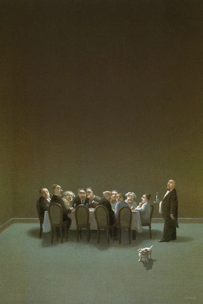 Interiors: Late Guest by Michael Sowa