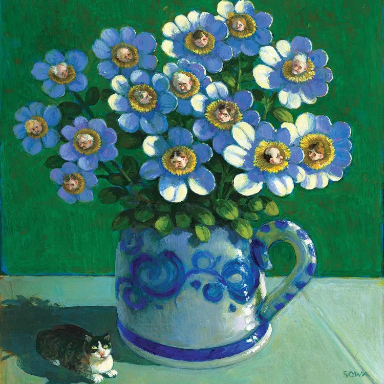 Bouquet Of Envy by Michael Sowa wall art