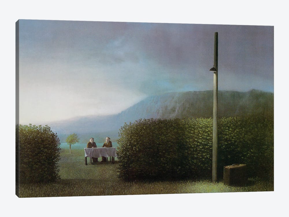 Office For Travel And Visit Affairs by Michael Sowa 1-piece Canvas Wall Art