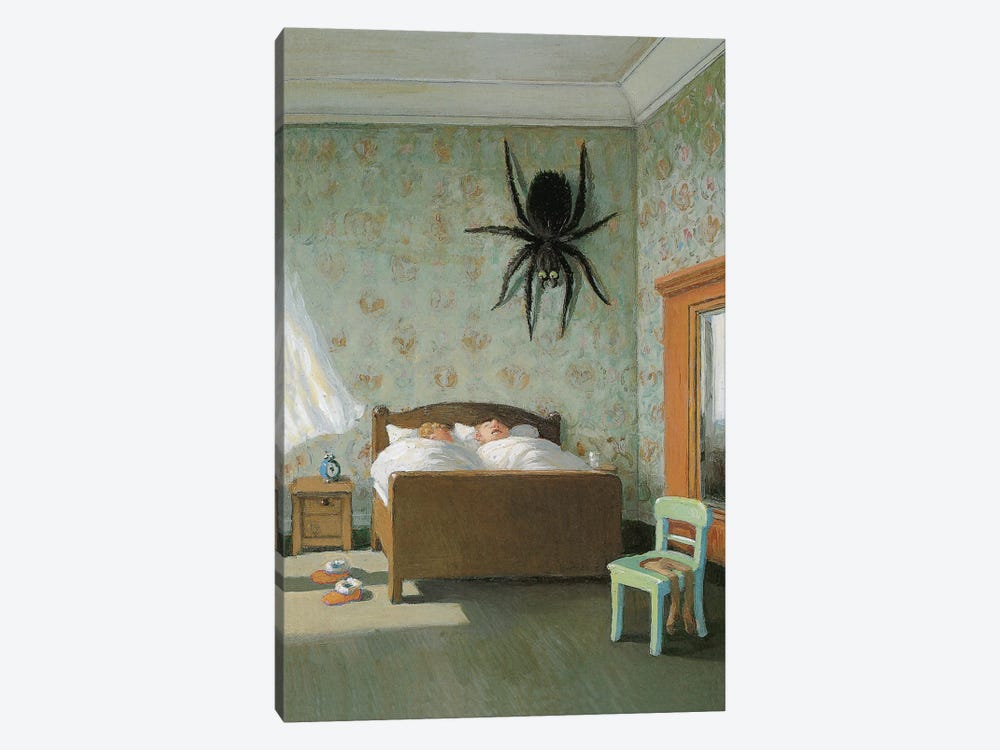 Spider In The Morning by Michael Sowa 1-piece Canvas Wall Art