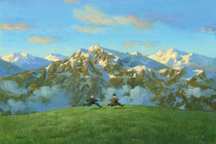 The Couriers Of The Tsar by Michael Sowa wall art