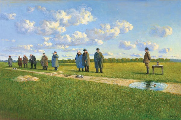 Michael Sowa: Cat Race In The Lausitz, 1910 by Michael Sowa