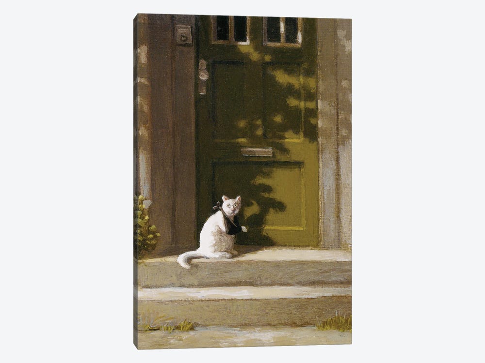 Wounded Cat by Michael Sowa 1-piece Canvas Art Print