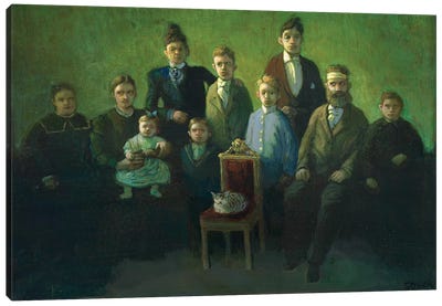 Difficult Family Canvas Art Print - Michael Sowa