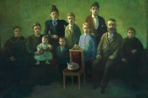 Funky Fine Art: Difficult Family by Michael Sowa