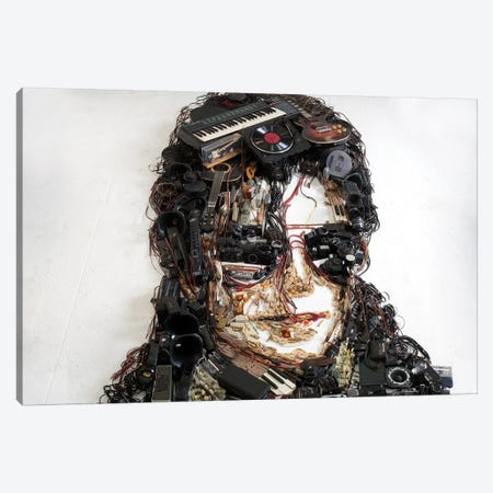 Michael Jackson 3D Portrait Canvas Print #MCT17} by Mr. Copyright Canvas Wall Art