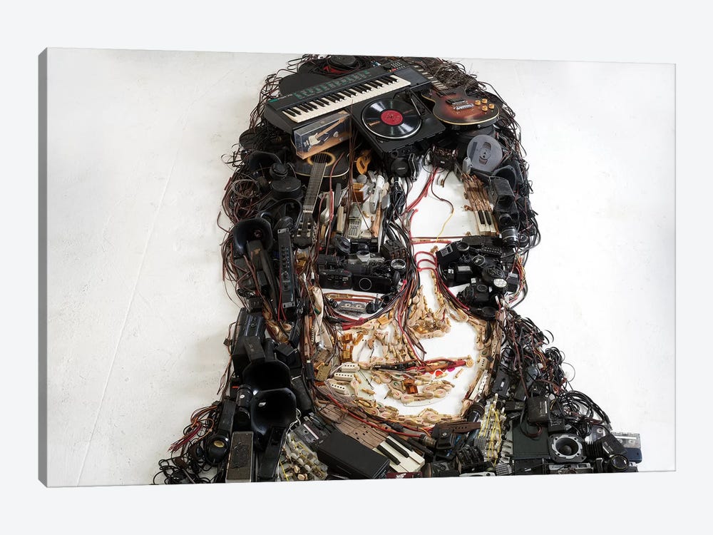 Michael Jackson 3D Portrait by Mr. Copyright 1-piece Canvas Art Print