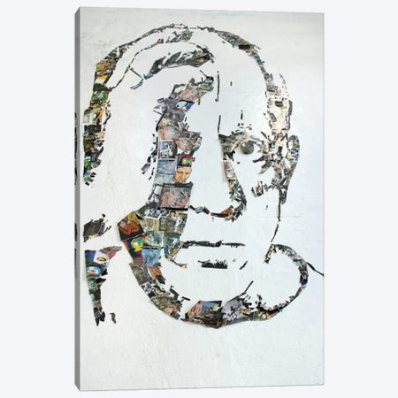 Pablo Picasso 3D Portrait Canvas Print #MCT19} by Mr. Copyright Art Print