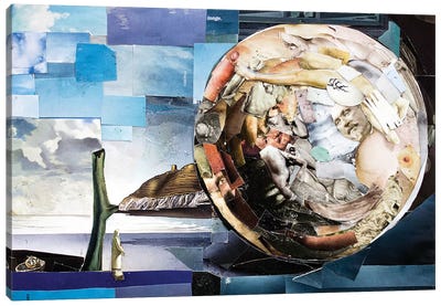Sphere Of Transcendence Collage Canvas Art Print - Dimensions in Time