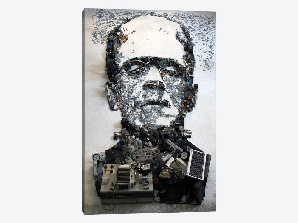 Boris Karloff As Frankenstein's Monster 3D Portrait by Mr. Copyright 1-piece Canvas Print