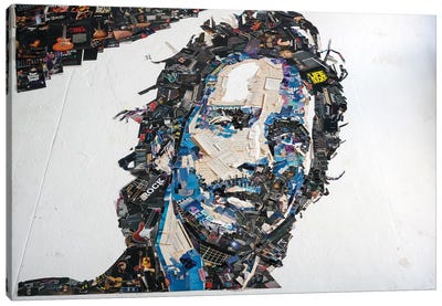 Chris Cornell 3D Portrait Canvas Art Print - Artful Arrangements