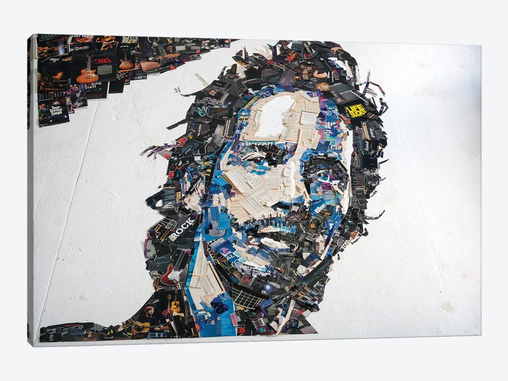 Chris Cornell 3D Portrait by Mr. Copyright 1-piece Canvas Artwork