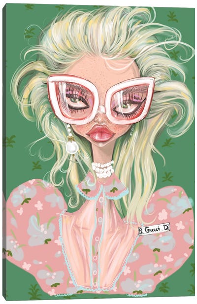 Gucci Girl Canvas Art Print - Staff Picks