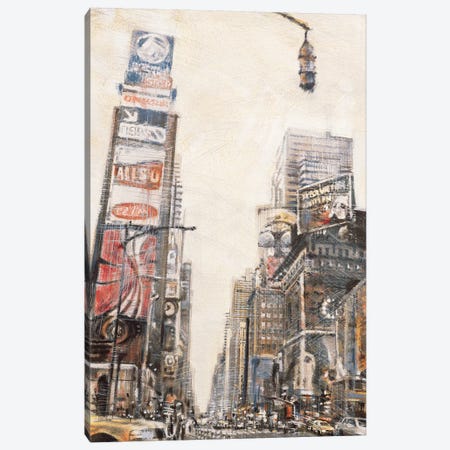 Times Square II Canvas Print #MDA14} by Matthew Daniels Canvas Art