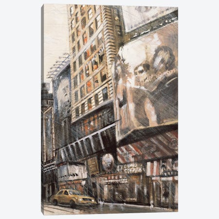 Times Square III Canvas Print #MDA15} by Matthew Daniels Canvas Artwork