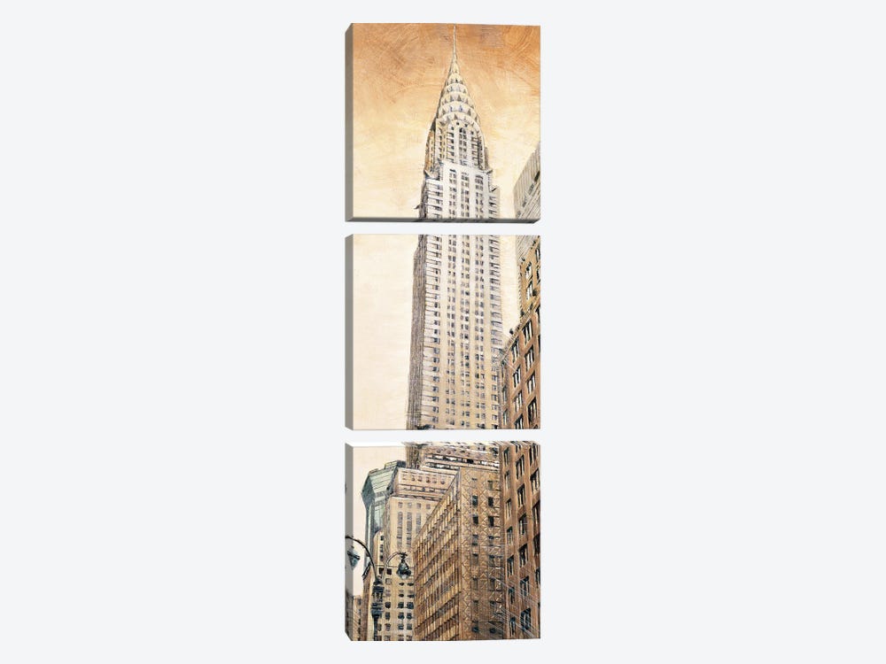 The Chrysler Building 3-piece Canvas Art