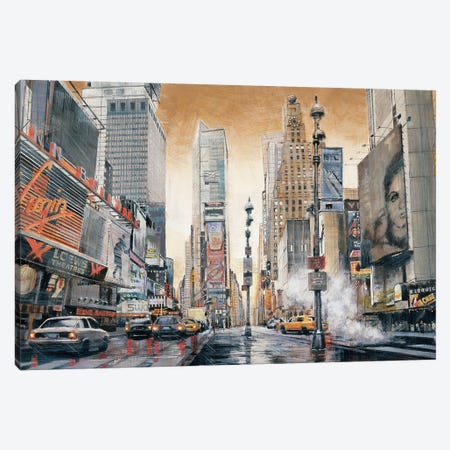 Crossroads (Times Square) Canvas Print #MDA19} by Matthew Daniels Art Print