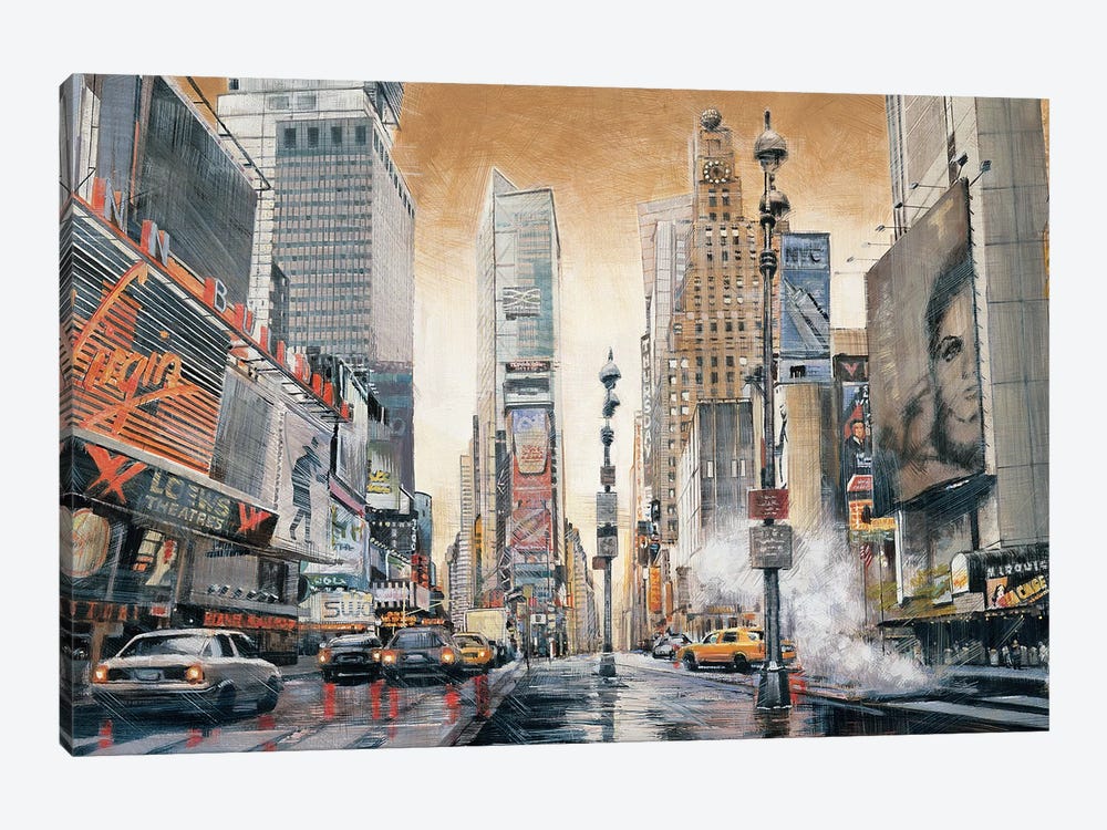 Crossroads (Times Square) by Matthew Daniels 1-piece Canvas Art