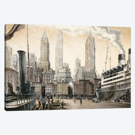 Departure, New York Canvas Print #MDA1} by Matthew Daniels Canvas Print
