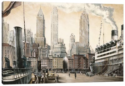 Departure, New York Canvas Art Print